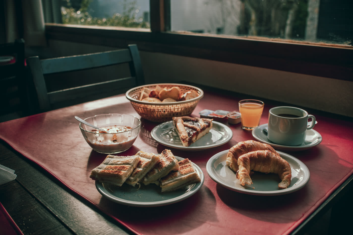 La merienda servida en la confitería