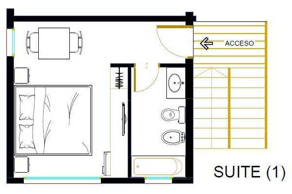 Planta de la Suite 1